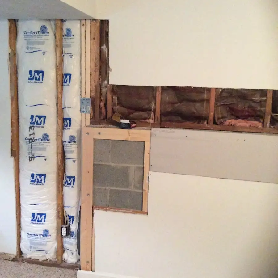 Wall insulation replacement during Contents Cleaning & Restoration in Newstead
